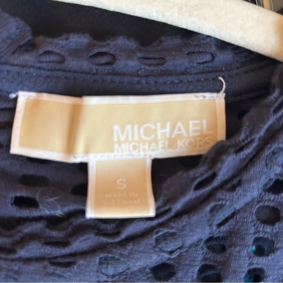 MICHAEL KORS Navy Blue Crochet Accent Dress - Picture 3 of 3